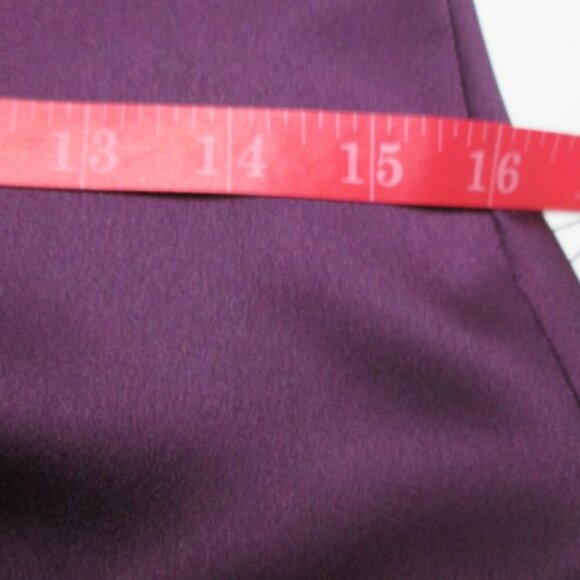 NWT CIDER Satin High Neck Backless Asymmetrical Hemline Purple Mini Dress - Picture 7 of 12